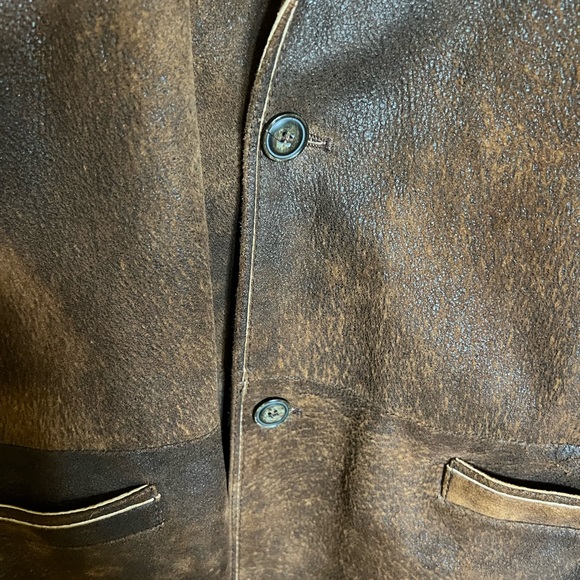 Gino’s Italian leather blazer US XL - Picture 5 of 8